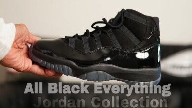 All Black Jordans